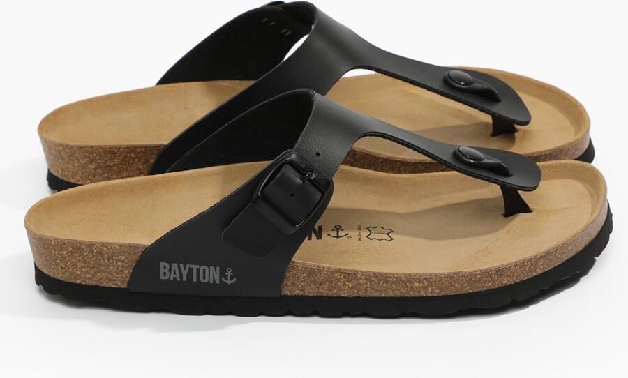 Bayton Teenslippers 'Mercure' grijs zwart - Foto 3