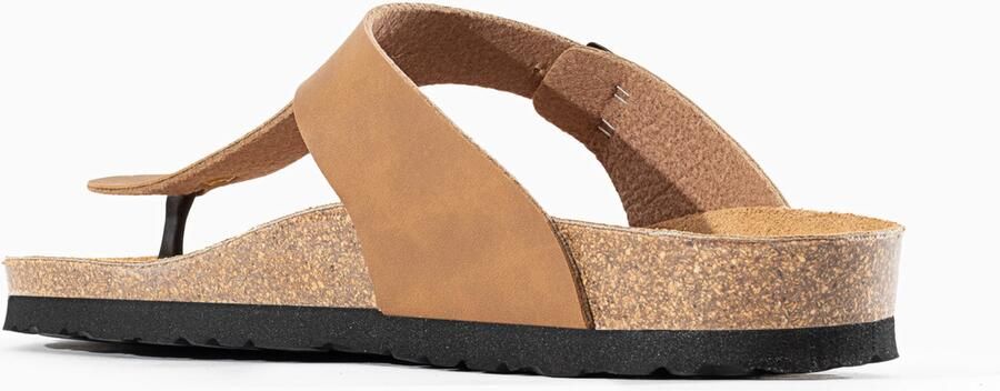 Bayton Teenslippers 'Mercure' lichtbruin zwart - Foto 2