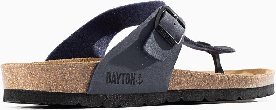 Bayton Teenslippers 'Mercure' duifblauw zwart - Foto 2