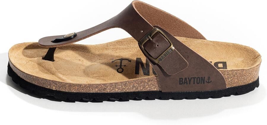 Bayton Teenslippers 'MERCURE' sand chocoladebruin