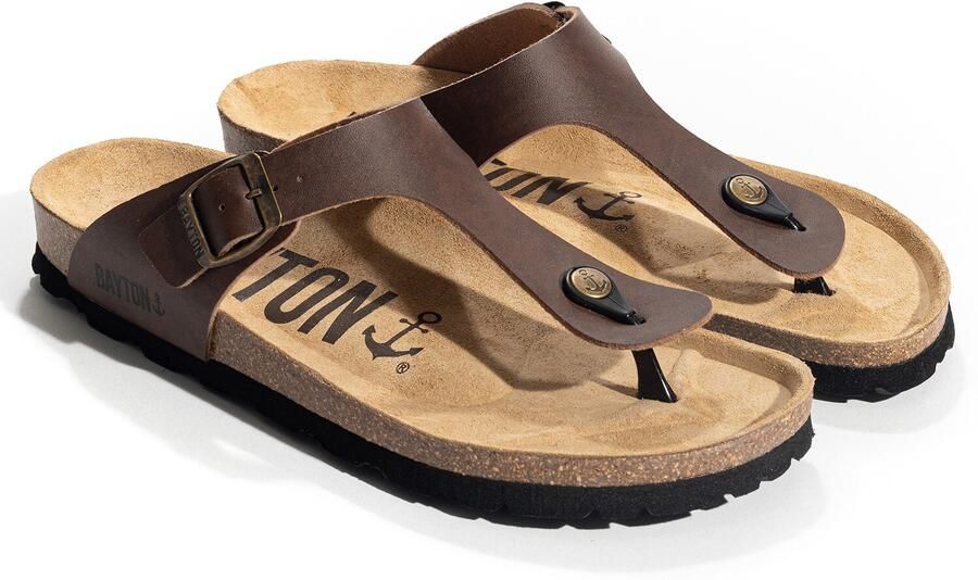 Bayton Teenslippers 'MERCURE' sand chocoladebruin - Foto 4