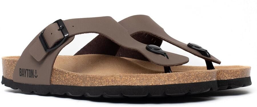 Bayton Teenslippers 'Mercure' taupe zwart - Foto 1