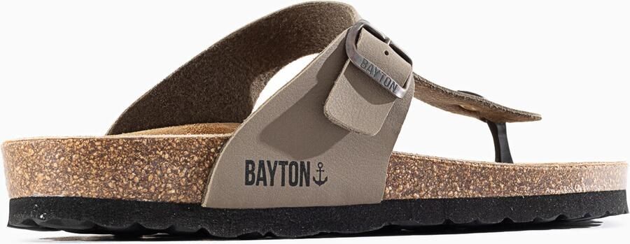 Bayton Teenslippers 'Mercure' taupe zwart - Foto 2