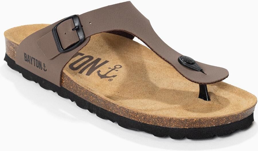 Bayton Teenslippers 'MERCURE' taupe zwart - Foto 3