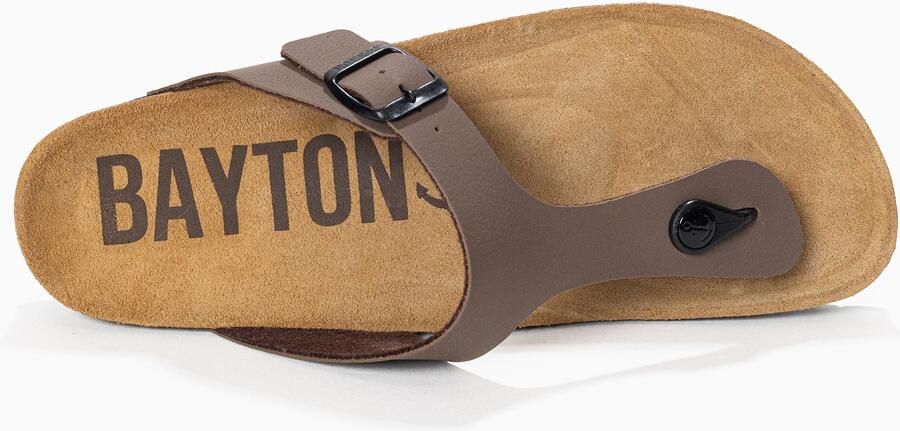Bayton Teenslippers 'MERCURE' taupe zwart - Foto 5