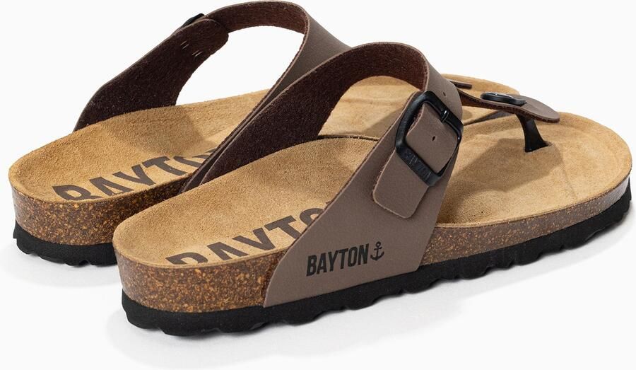 Bayton Teenslippers 'MERCURE' taupe zwart - Foto 4
