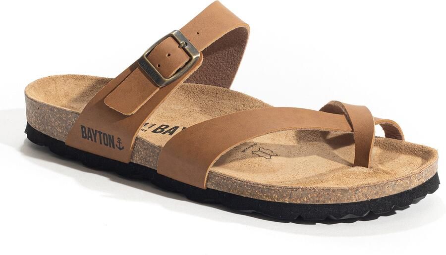 Bayton Teenslippers 'TRIADE' camel sand zwart - Foto 2