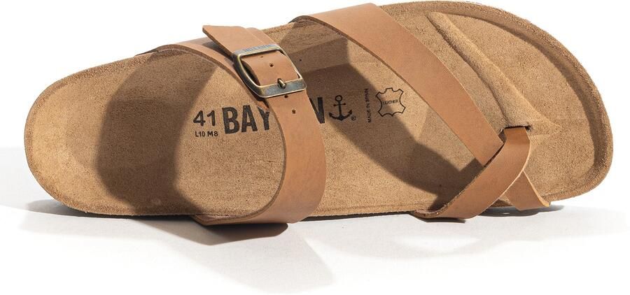 Bayton Teenslippers 'TRIADE' camel sand zwart - Foto 5