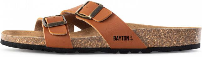 Bayton Muiltjes 'Cleo' bruin cognac zwart