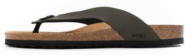 Bayton Teenslippers 'Lucca' kaki zwart - Foto 3
