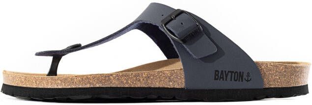 Bayton Teenslippers 'Mercure' duifblauw zwart