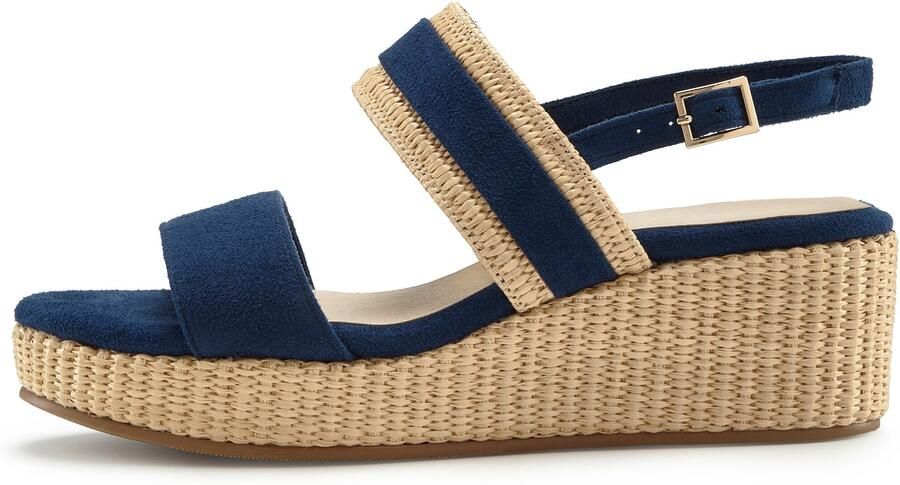 BEACHTIME by LASCANA Sandaal beige donkerblauw - Foto 5