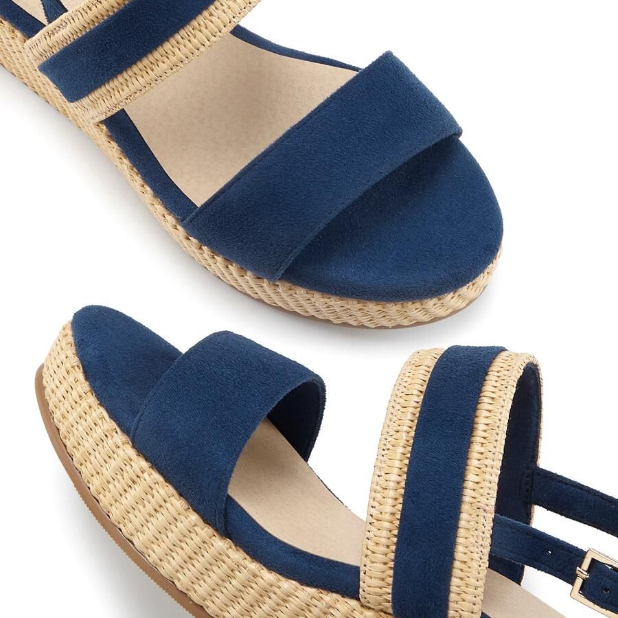 BEACHTIME by LASCANA Sandaal beige donkerblauw - Foto 2