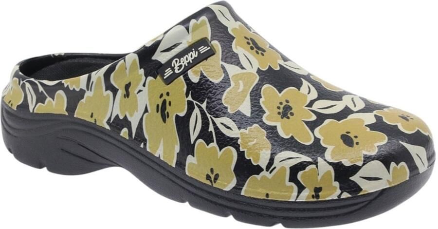 Beppi Clogs 'Eva Clog' olijfgroen zwart