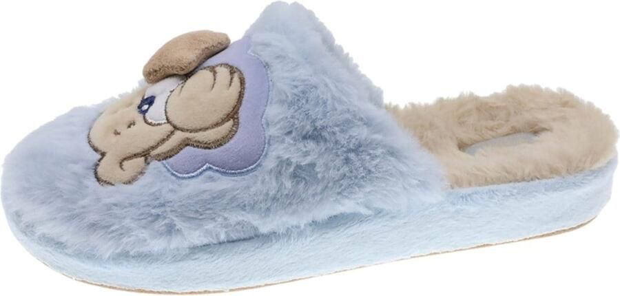 Beppi Huisschoenen 'Indoor Slipper' lichtblauw
