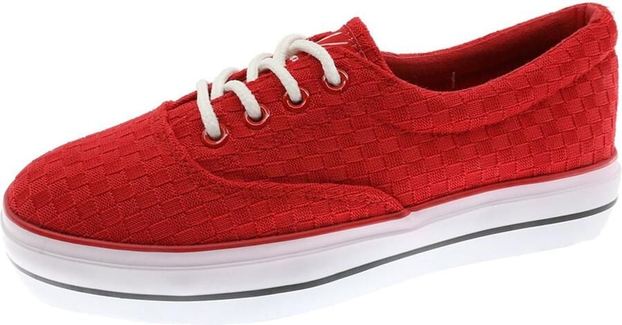 Beppi Veterschoen 'Canvas Shoe' rood