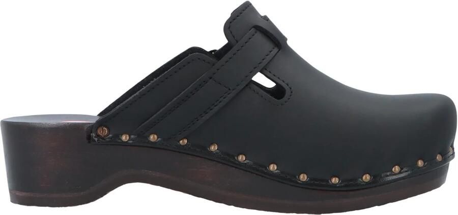 Berkemann 00402 Riemen Toeffler Dames slippers 900-Schwarz