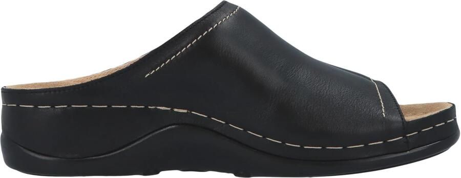 Berkemann gmbH en co kg Berkemann Isabella zwart leren slippers 01105 - Foto 3