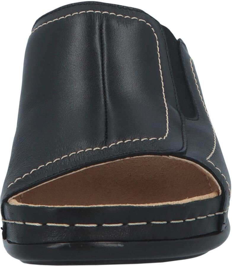 Berkemann gmbH en co kg Berkemann Isabella zwart leren slippers 01105 - Foto 4