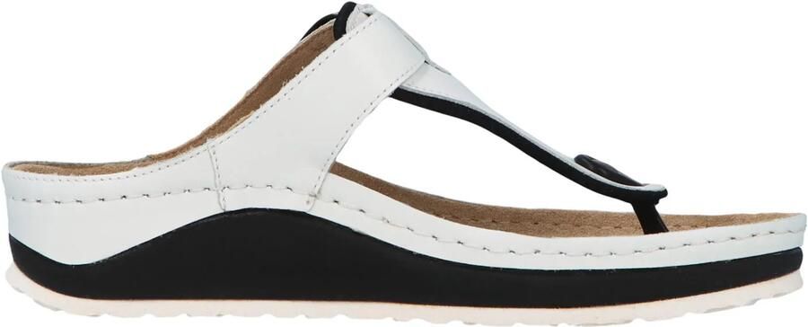 Berkemann gmbH en co kg Berkemann Mila wit leren slippers teenslippers 01351 - Foto 5