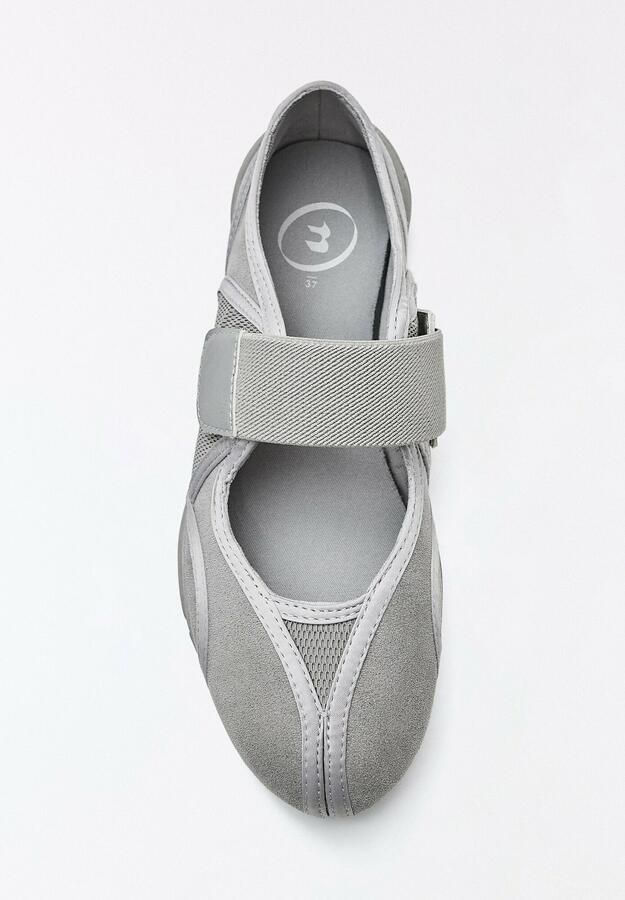 Bershka Ballerina lichtgrijs - Foto 2