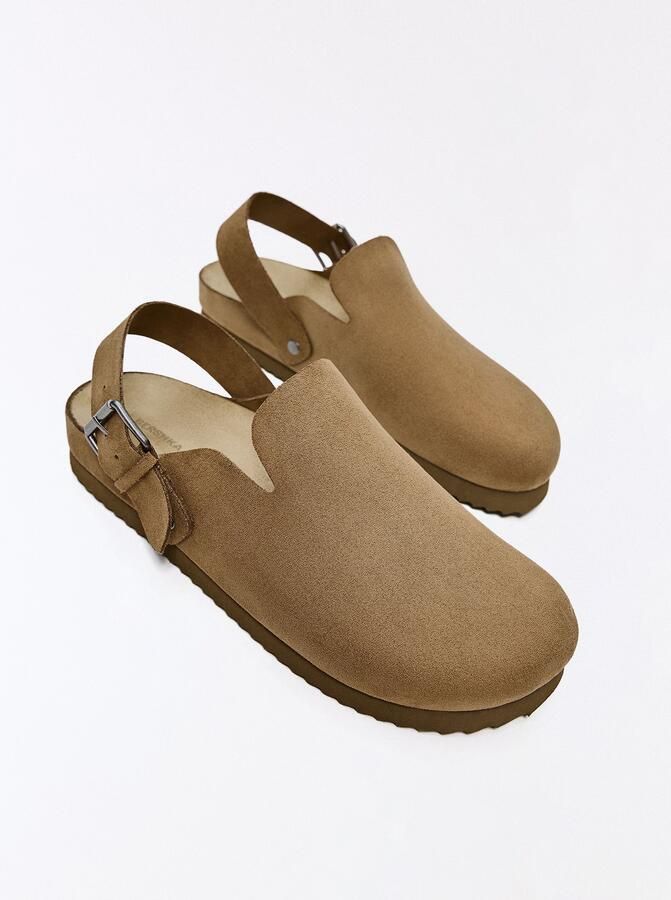 Bershka Clogs lichtbruin - Foto 3