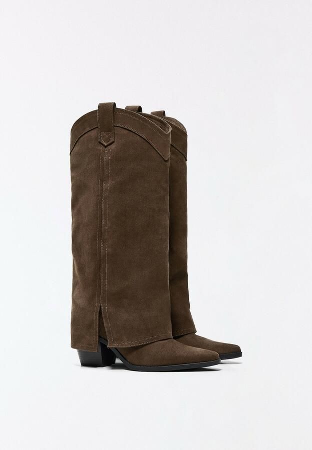 Bershka Cowboylaarzen bruin - Foto 4
