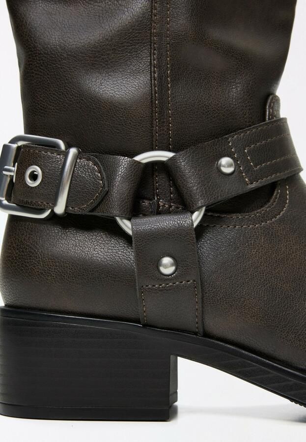 Bershka Cowboylaarzen bruin - Foto 3