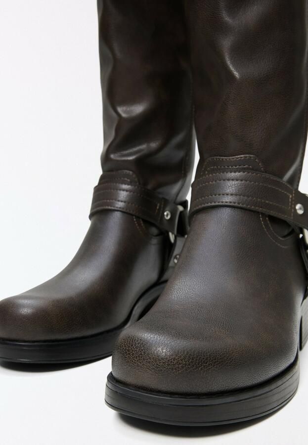 Bershka Cowboylaarzen bruin - Foto 4