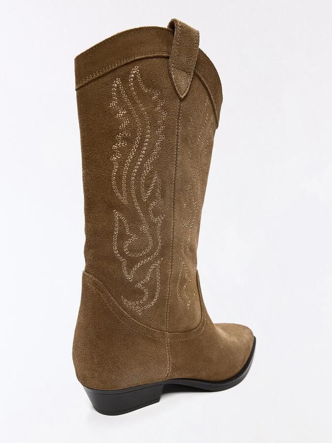 Bershka Cowboylaarzen cognac