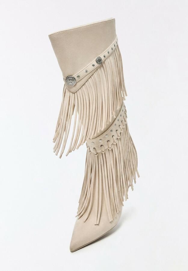 Bershka Cowboylaarzen taupe - Foto 3
