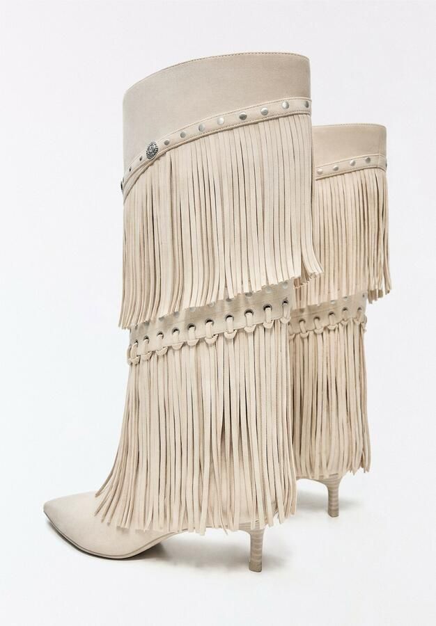 Bershka Cowboylaarzen taupe - Foto 2