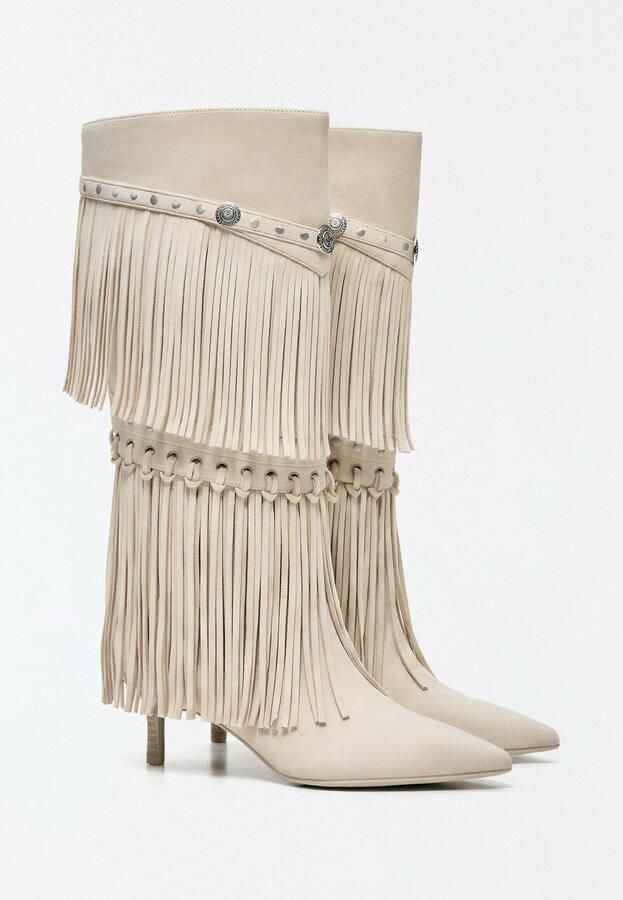 Bershka Cowboylaarzen taupe - Foto 5