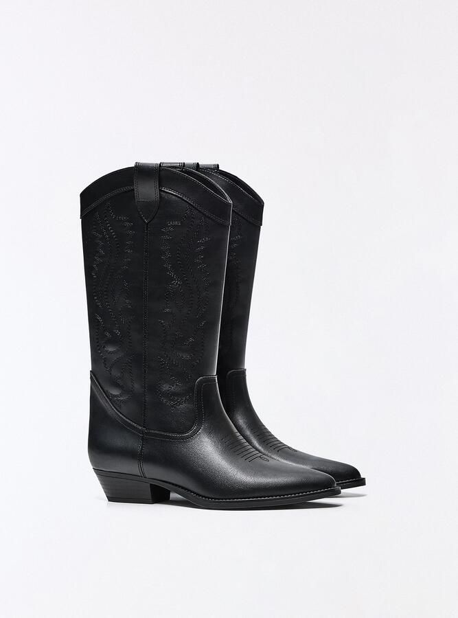 Bershka Cowboylaarzen zwart - Foto 5