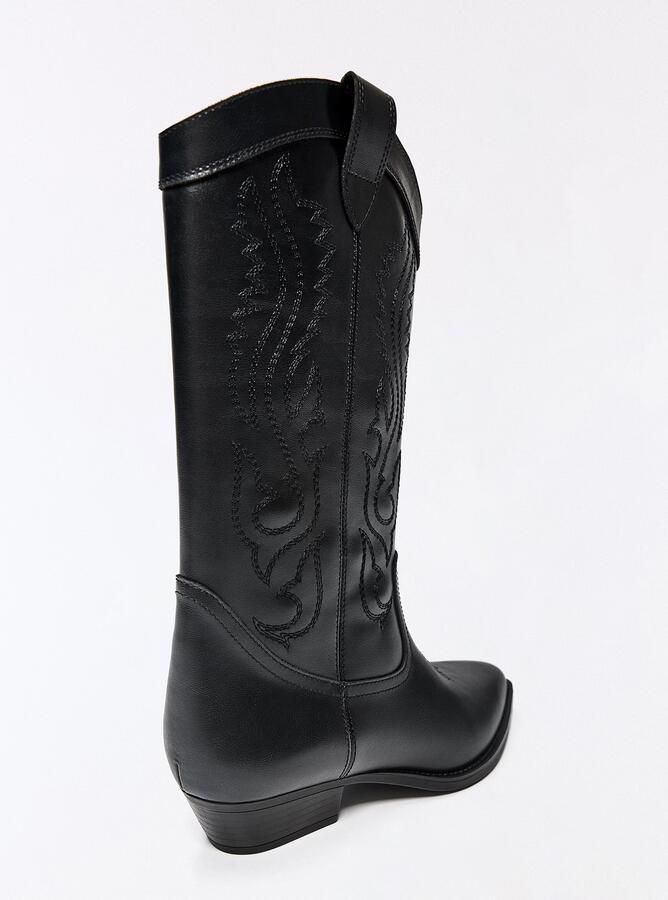 Bershka Cowboylaarzen zwart - Foto 4