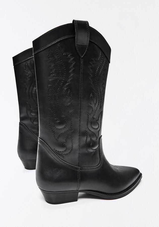 Bershka Cowboylaarzen zwart - Foto 6
