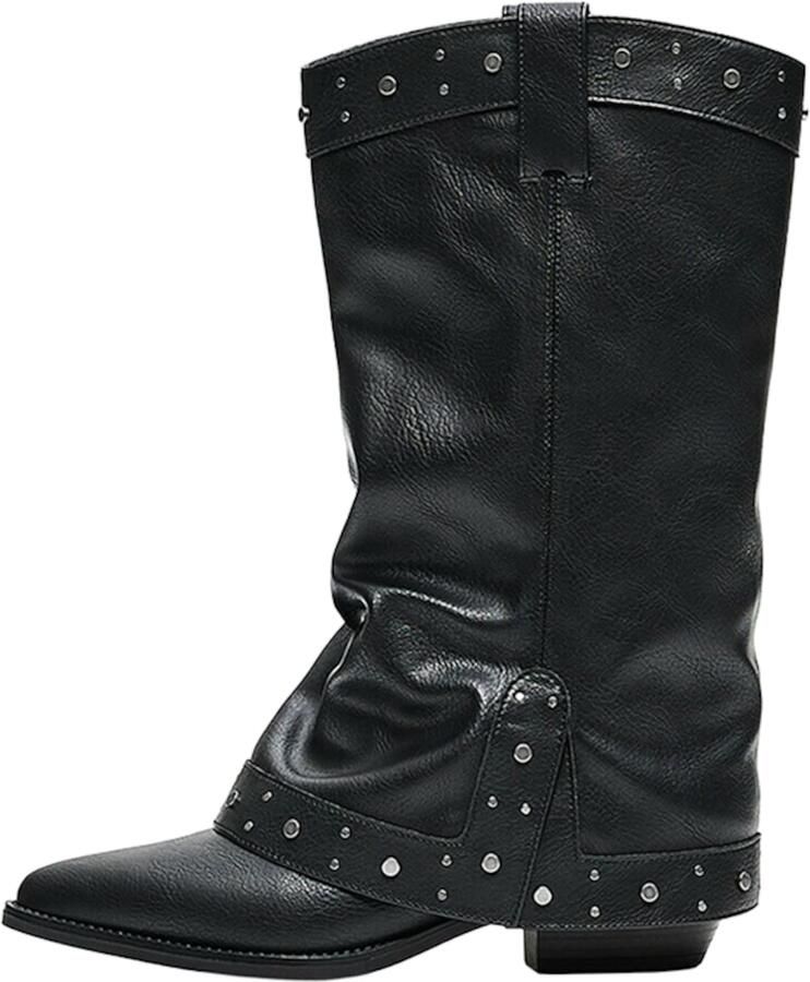 Bershka Cowboylaarzen zwart