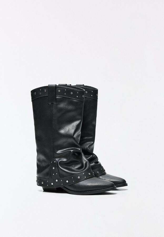 Bershka Cowboylaarzen zwart - Foto 2