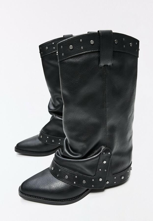 Bershka Cowboylaarzen zwart - Foto 4