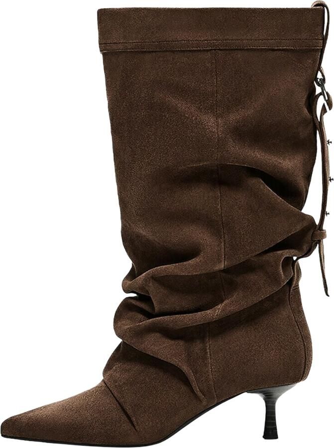 Bershka Enkellaarsjes bruin