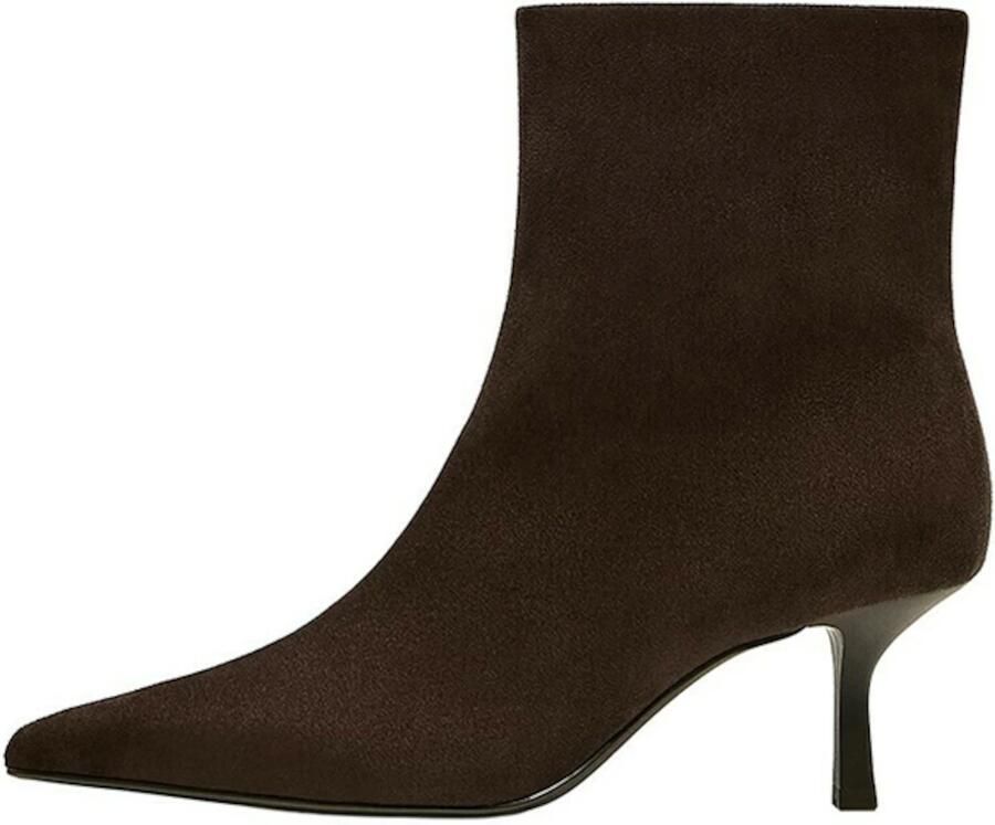 Bershka Enkellaarsjes chocoladebruin