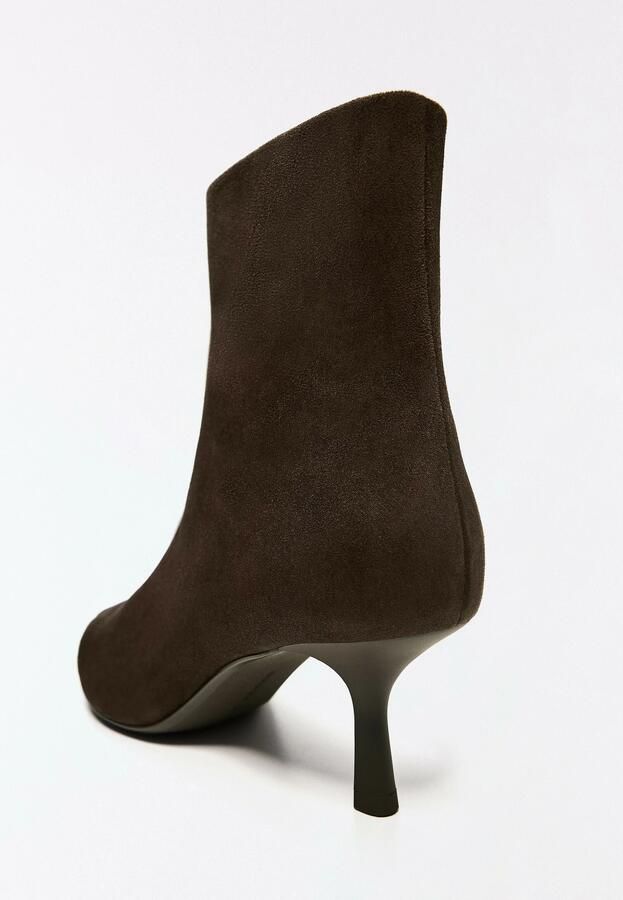 Bershka Enkellaarsjes chocoladebruin - Foto 4