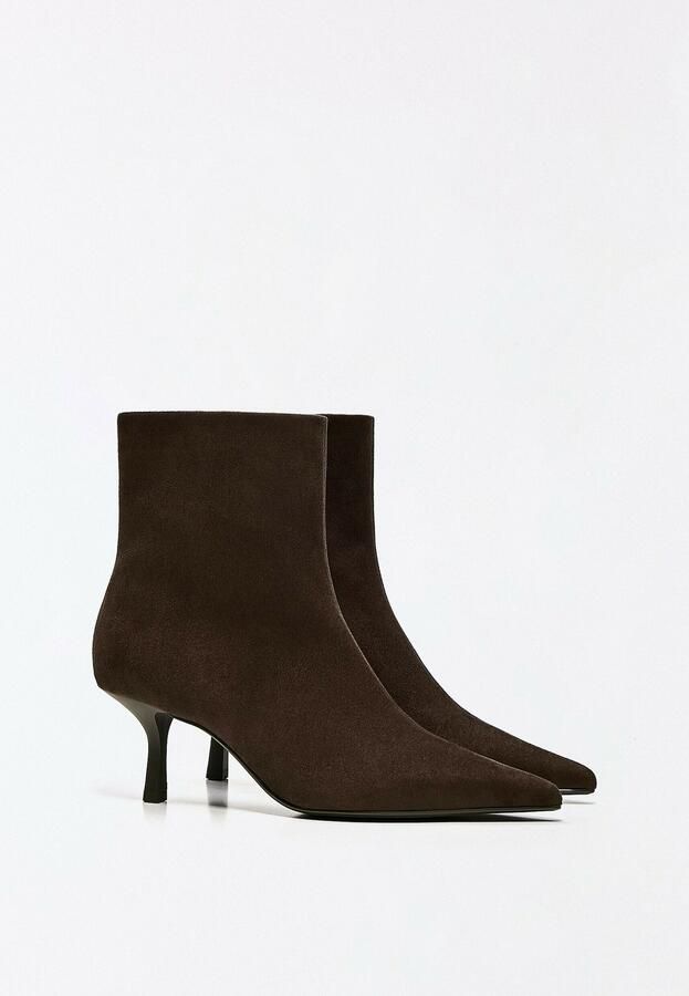Bershka Enkellaarsjes chocoladebruin - Foto 5