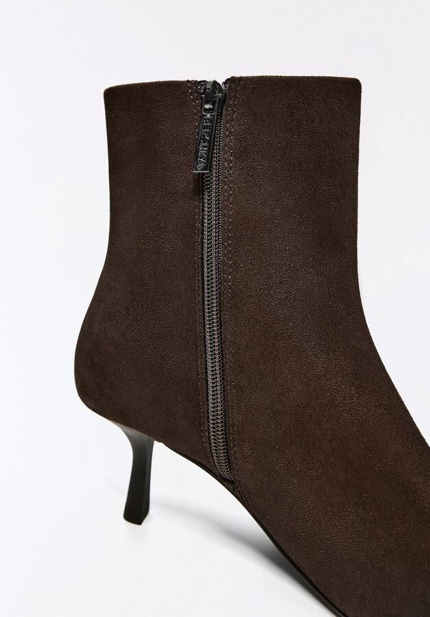 Bershka Enkellaarsjes chocoladebruin - Foto 2