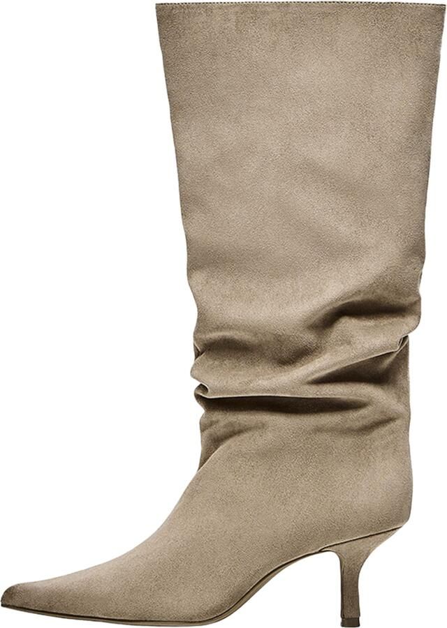 Bershka Laarzen donkerbeige