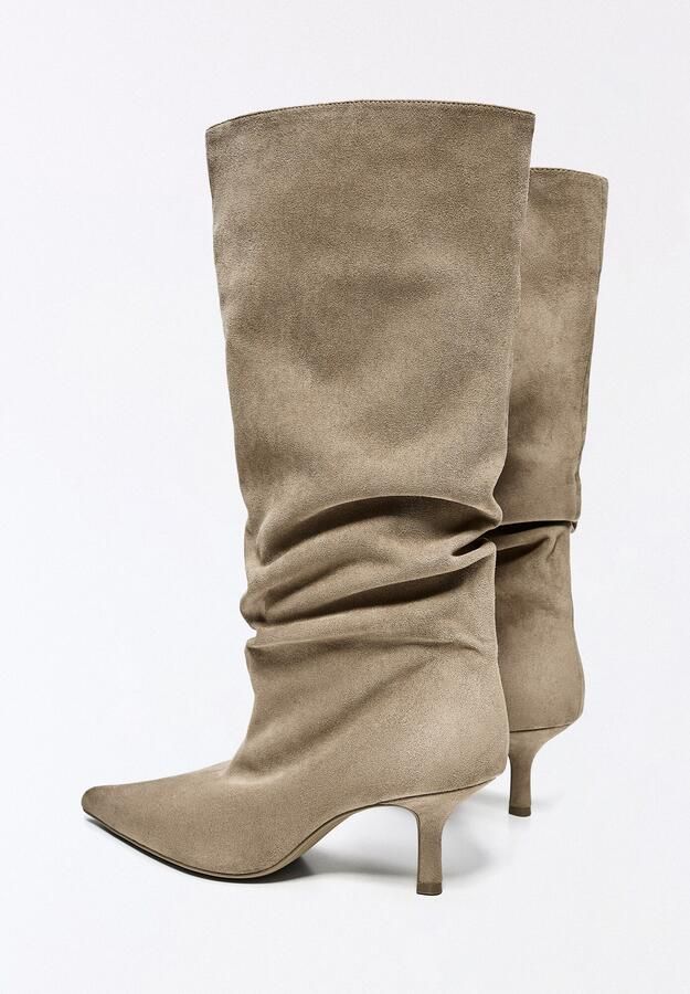 Bershka Laarzen donkerbeige - Foto 5