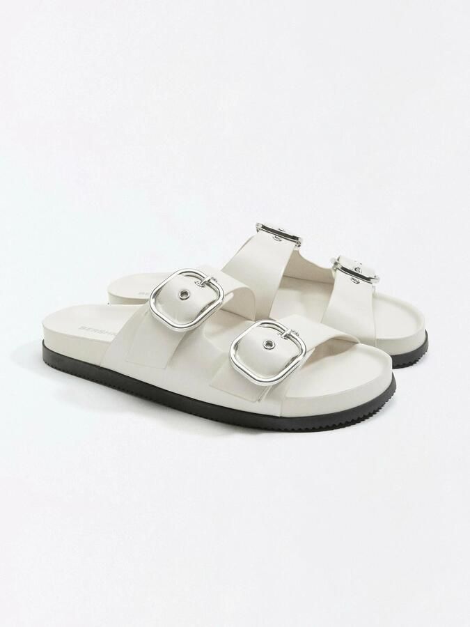 Bershka Muiltjes wit - Foto 4