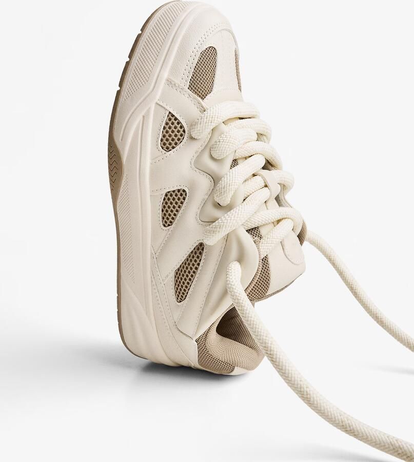 Bershka Sneakers laag 'BAMBA' crème mokka - Foto 2