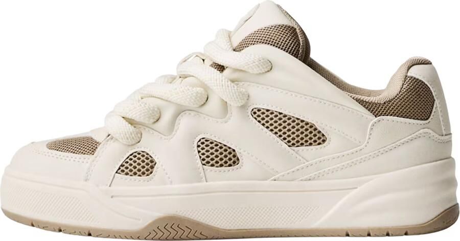 Bershka Sneakers laag 'BAMBA' crème mokka - Foto 5