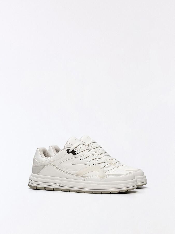Bershka Sneakers laag 'BAMBA STREET' offwhite - Foto 3
